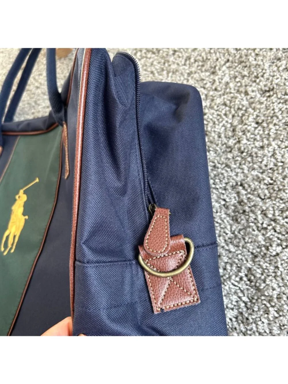 Ralph Lauren Big Pony Travel Bag Duffel Shoulder Strap and Handles Carry on Bag